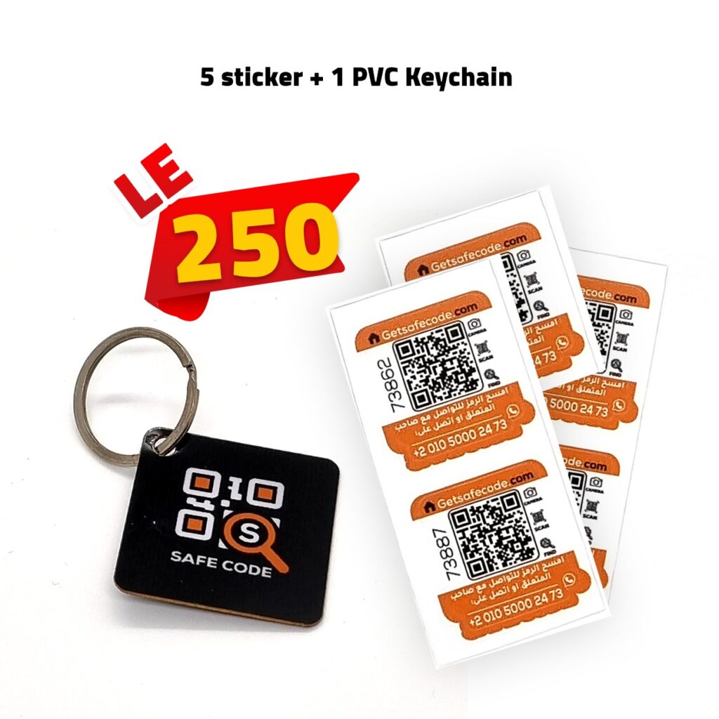 5 Stickers + 1 PVC Keychain